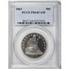 Image 3 : 1863 50C PR64 Cameo PCGS