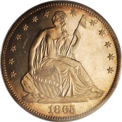 1865 50C PR64 Cameo PCGS