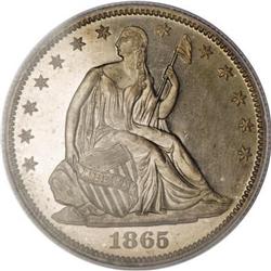 1865 50C PR65 Cameo PCGS