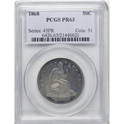 1868 50C PR63 PCGS