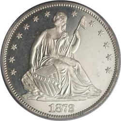 1872 50C PR65 Cameo PCGS