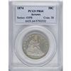 Image 3 : 1874 50C Arrows PR64 PCGS