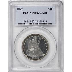 1882 50C PR62 Cameo PCGS