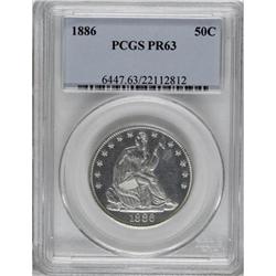 1886 50C PR63 PCGS