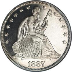 1887 50C PR67 Cameo NGC