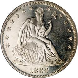 1888 50C PR64 Cameo NGC