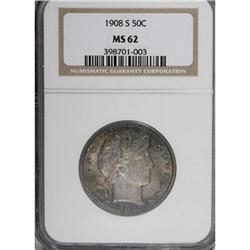 1908-S 50C MS62 NGC