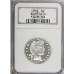 1892 50C PR64 Cameo NGC