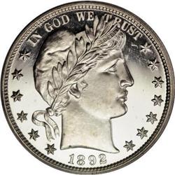 1892 50C PR64 Deep Cameo ICG
