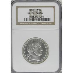 1893 50C PR64 Cameo NGC