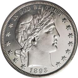 1893 50C PR65 Cameo PCGS