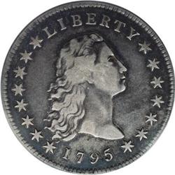 1795 $1 Flowing Hair, Three Leaves VF25 PCGS