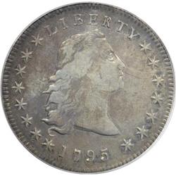 1795 $1 Flowing Hair, Three Leaves VF30 PCGS