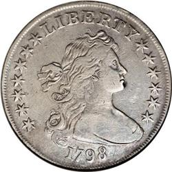 1798 $1 Large Eagle XF Details ANACS