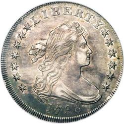 1798 $1 Large Eagle AU55 NGC