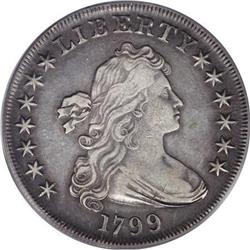 1799 $1 7x6 Stars XF40 PCGS