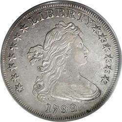 1799 $1 7x6 Stars XF45 PCGS