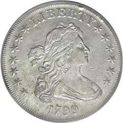 1799 $1 7x6 Stars AU53 PCGS