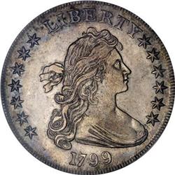 1799 $1 7x6 Stars AU53 Details ANACS B-16a