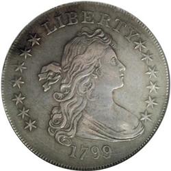 1799 Irregular Date, 15 Stars Reverse XF40 NGC