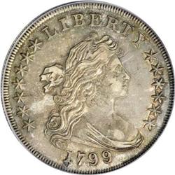 1799/8 $1 15 Stars Reverse AU55 PCGS