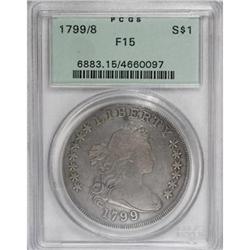1799/8 $1 13 Stars Reverse Fine 15 PCGS