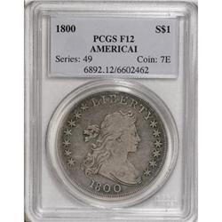 1800 $1 AMERICAI Fine 12 PCGS