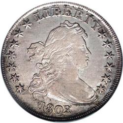 1802/1 $1 Narrow Date AU50 NGC