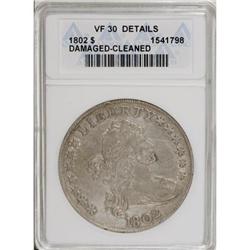 1802 B-6 Dollar VF30 Details ANACS.