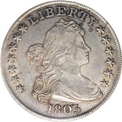 1803 $1 Large 3--Cleaned--ANACS. XF45 Details.