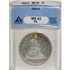 Image 3 : 1842 $1 MS62 Prooflike ANACS