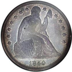 1850-O $1 AU55 ANACS