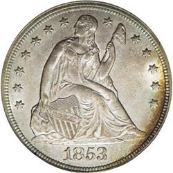 1853 $1 MS62 PCGS