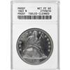 1863 $1--Tooled, Cleaned--ANACS. Proof, Net