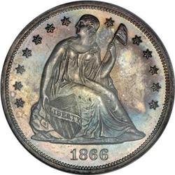 1866 $1 Motto PR64 PCGS