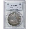 Image 3 : 1867 $1 PR64 PCGS