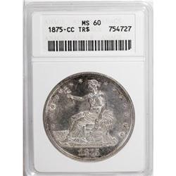 1875-CC T$1 MS60 ANACS