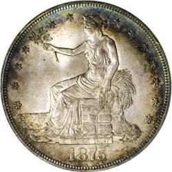 1875-CC T$1 MS64 PCGS