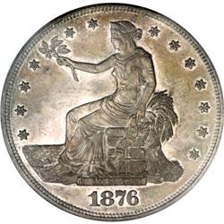 1876 T$1 MS64 PCGS