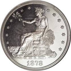 1878 T$1 PR63 Cameo NGC