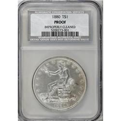 1880 T$1--Improperly Cleaned--NCS. Proof