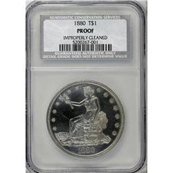 1880 T$1--Improperly Cleaned--NCS. Proof