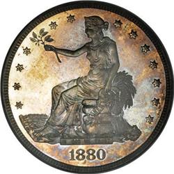 1880 T$1 PR63 Cameo NGC