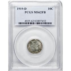 1919-D 10C MS62 Full Bands PCGS