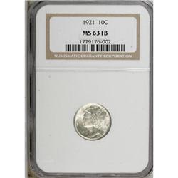 1921 10C MS63 Full Bands NGC