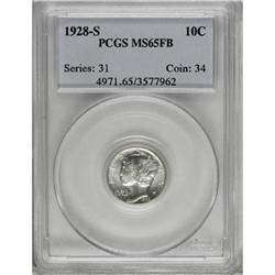 1928-S 10C MS65 Full Bands PCGS