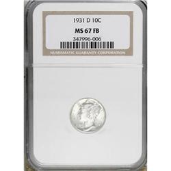 1931-D 10C MS67 Full Bands NGC