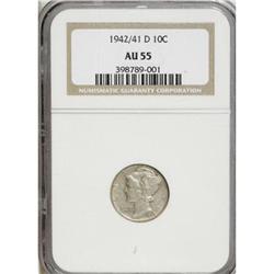 1942/1-D 10C AU55 NGC