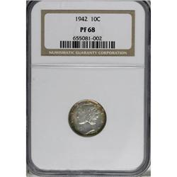 1942 10C PR68 NGC