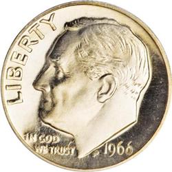 1966 10C SMS MS67 Deep Cameo ANACS